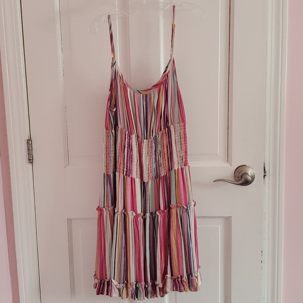 Multicolor tank dress